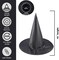 4E's Novelty Black Witch Hat – Adult & Kids Costume Accessory, Oxford Fabric, 14" Tall Pointed Hat for Halloween, Wizard, Gothic, Cosplay, Party, Hanging Floating Witch Hat Decor, Indoor & Outdoor Use